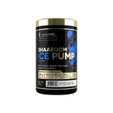 Supplement container labeled 'Shaaboom Ice Pump' on a white background