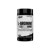 Nutrex Research L-Arginine supplement 120 capsules bottle for nitric oxide, muscle pump, and improved blood flow support