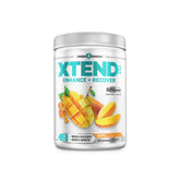 Nutritional label of Scivation Xtend EAA 40 servings showing EAA content, ingredients, and dosage information for recovery and performance.