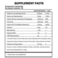 cellucor-c4-ripped-pre-workout-30-servings-nutritional-information