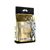 Kevin Levrone Gold Whey protein 4kg package with a muscular figure on a white background