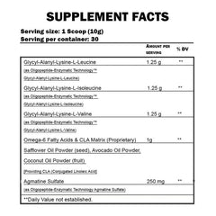 Ingredients and supplement facts of BPI Sports Best BCAA 30 Servings Pakistan