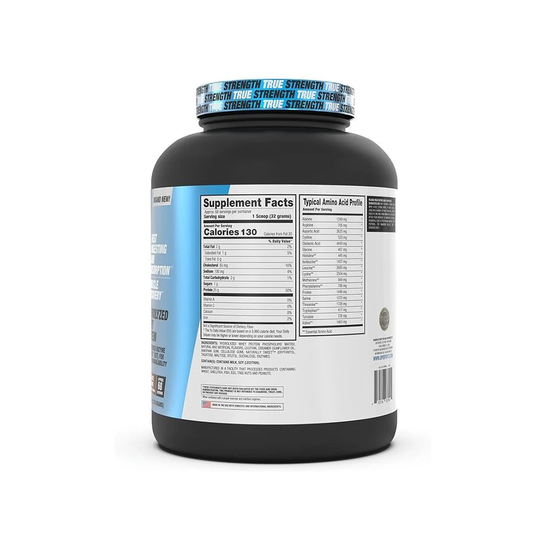 BPI Sports Hydro HD Whey Protein nutrition label