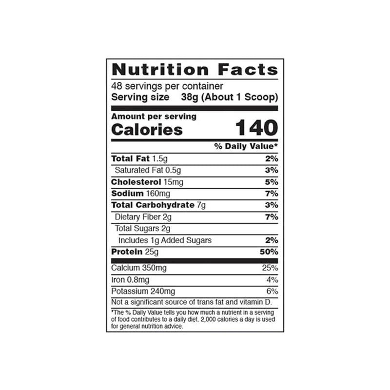 BSN Syntha 6 Isolate Whey Protein Powder Nutrition Chart | 5lbs Lean Muscle Supplement