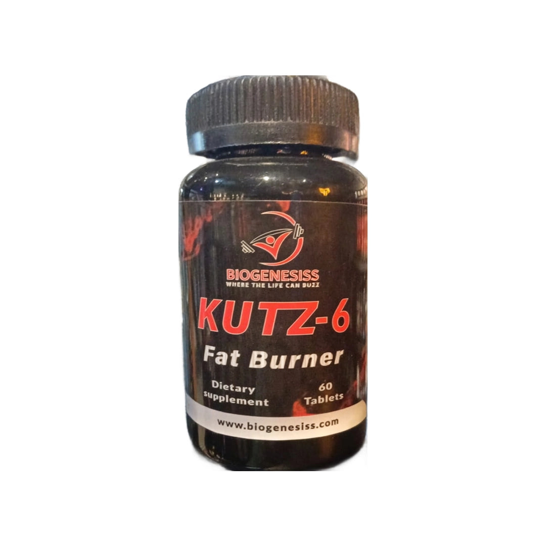 Biogenesiss KUTZ-6 Fat Burner bottle 60 tablets – metabolism and weight-management supplement from Fitzone.pk