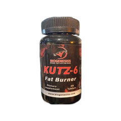 Biogenesiss KUTZ-6 Fat Burner bottle 60 tablets – metabolism and weight-management supplement from Fitzone.pk