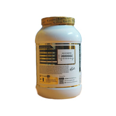 Nutrition information kevin levrone Gold Isolate 2 lbs label on a white background