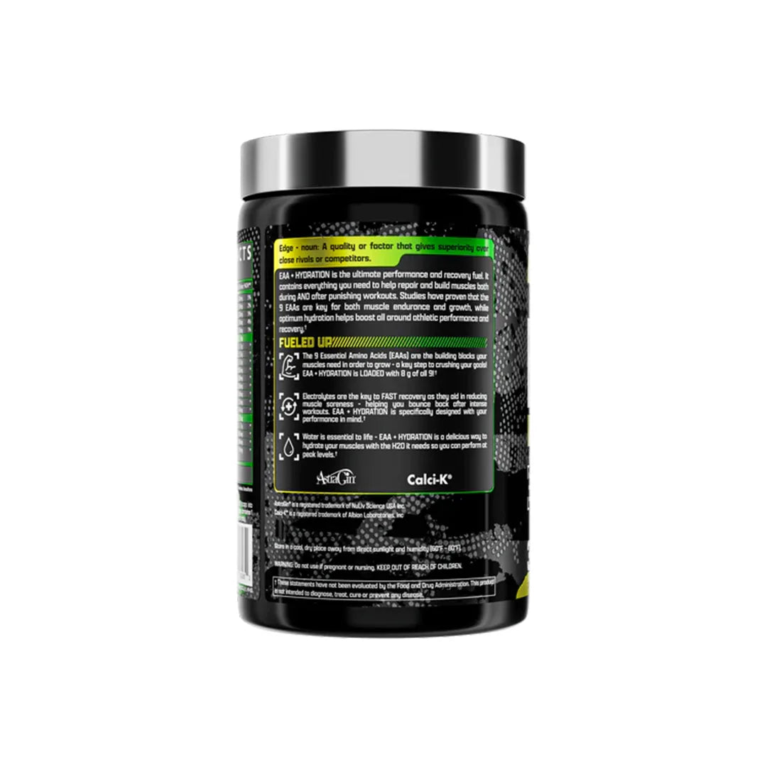 Black supplement container of Nutrex EAA+ Hydration 30 Servings