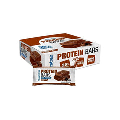 Box of Quamtrax Protein Bars 32 pieces for high-protein snack and muscle recovery