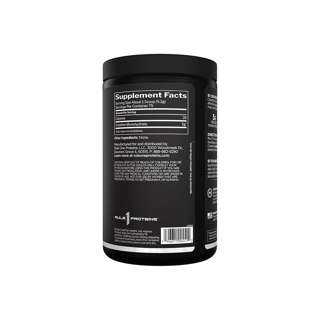 Rule 1 R1 Creatine Monohydrate supplement for strength and muscle recovery