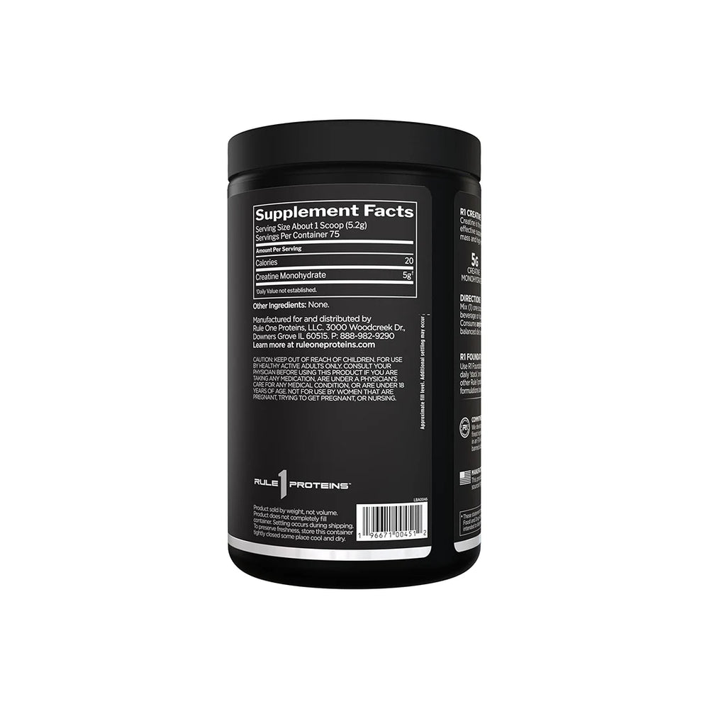 Rule 1 R1 Creatine Monohydrate supplement for strength and muscle recovery