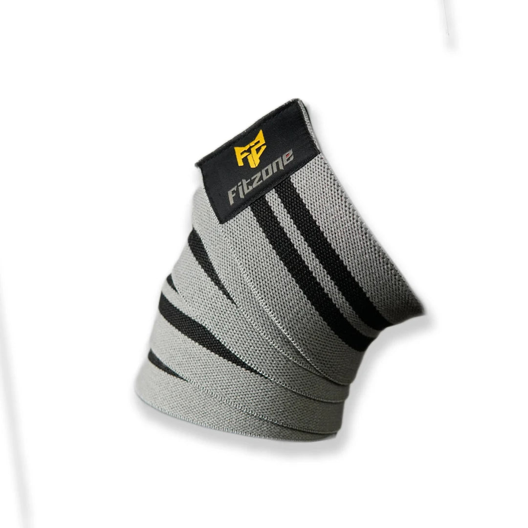 Adjustable compression knee wraps for powerlifting and heavy squats