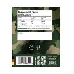 Army1 Arginine Powder Supplement Facts Pure L-Arginine