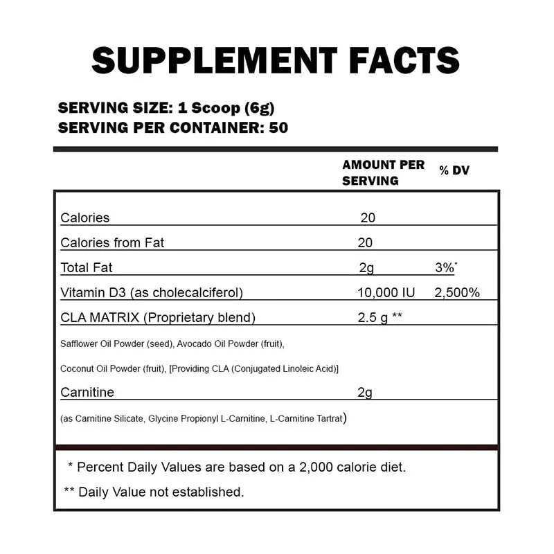 bpi-sports-cla-carnitine-50-servings-nutritional-information