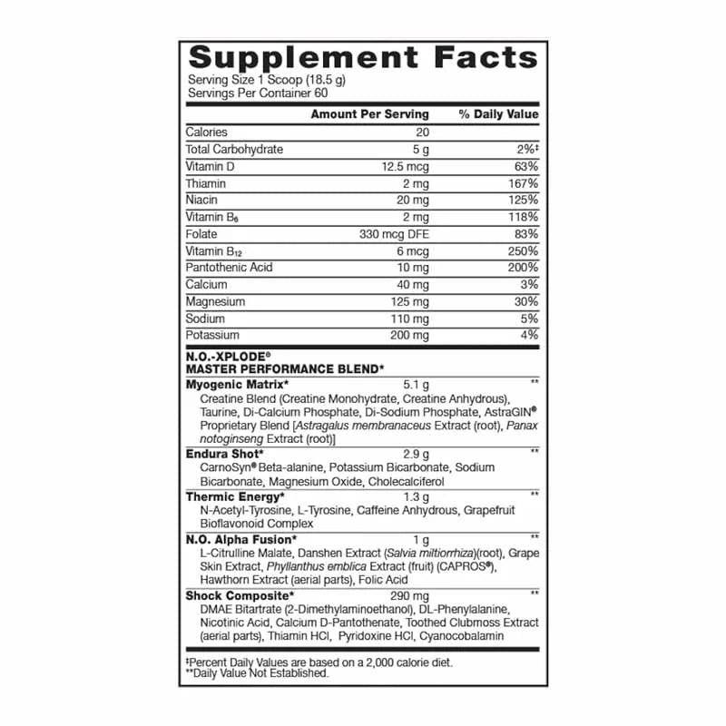 bsn-no-xplode-pre-workout-30-servings-facts