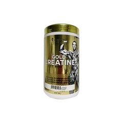 Front view of Kevin Levrone Gold Creatine 1kg container – premium creatine supplement for muscle strength and performance.