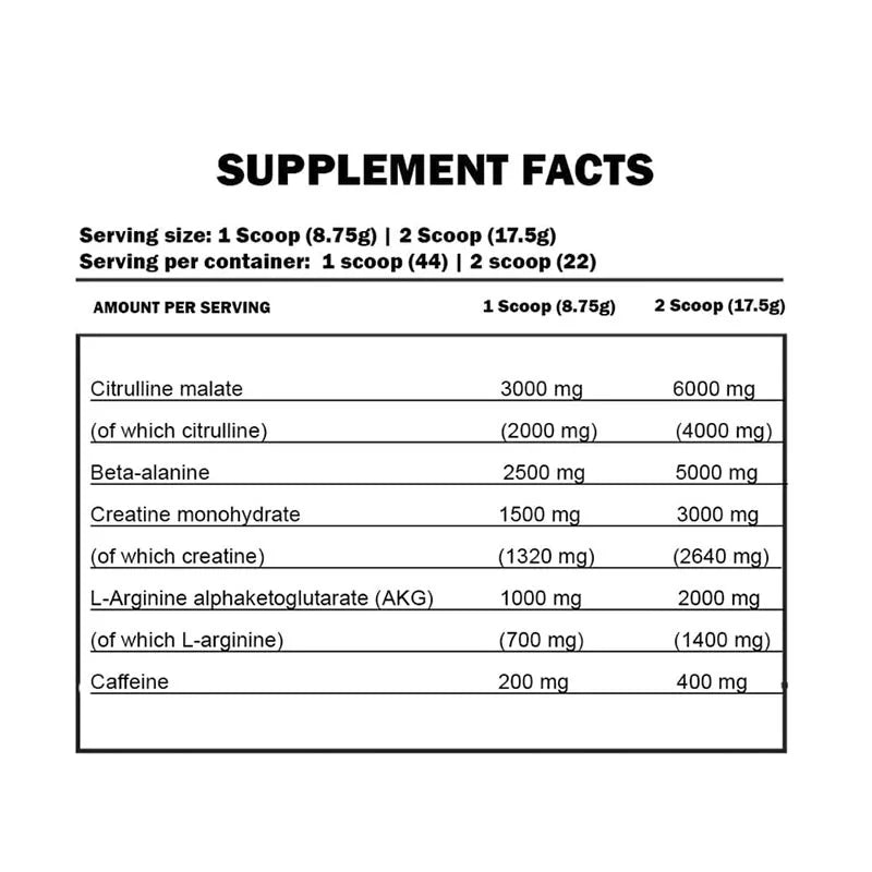 kevin-levrone-shaaboom-pump-pre-workout-385g-nutritional-information