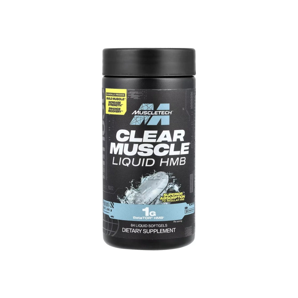 MuscleTech Clear Muscle Liquid HMB 42softgels bottle in Pakistan