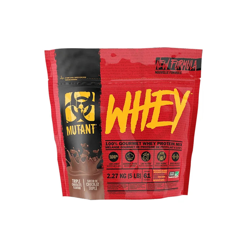 Mutant Whey Protein 5 lbs - Triple Chocolate Flavor Protein Supplement