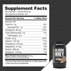 NutraBio Whey Isolate 25g Protein Nutrition Facts