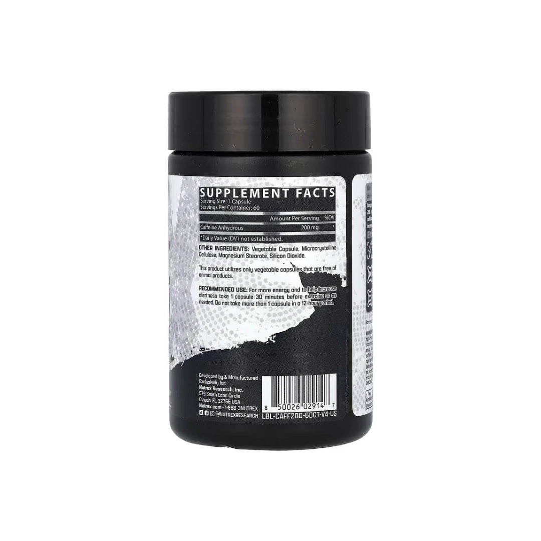 Caffeine 200mg supplement facts panel Pakistan
