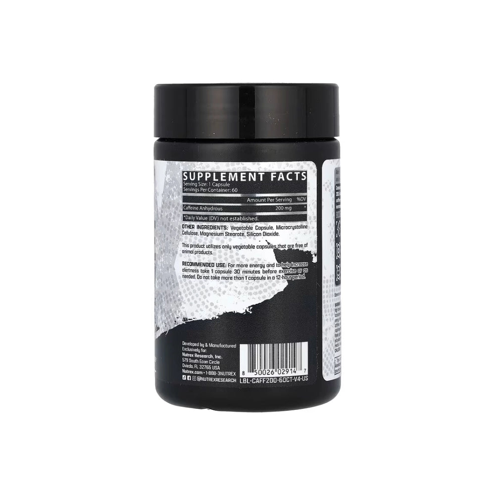 Caffeine 200mg supplement facts panel Pakistan