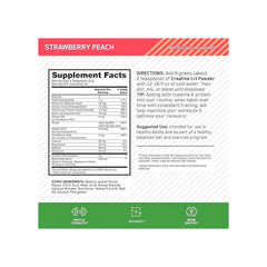 ON Creatine Plus supplement facts label vitamins electrolytes