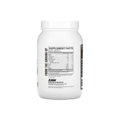 Raw Nutrition Grass Fed Isolate supplement facts label
