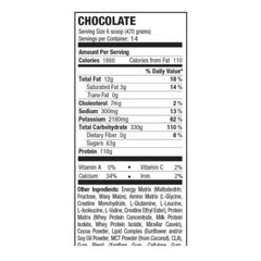 Russian Bear 10000 nutrition facts label